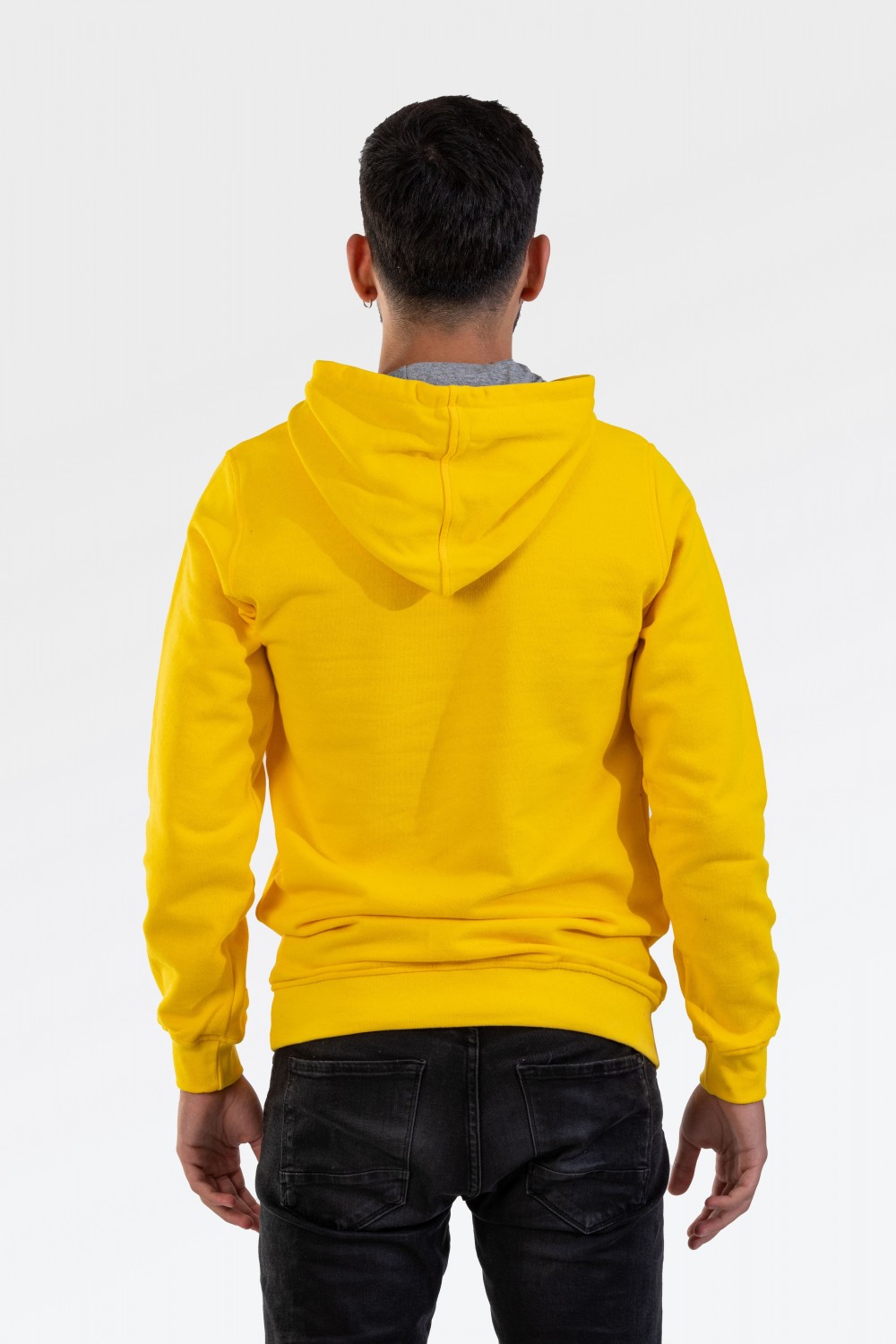 Raf Coll Unisex Basic Sarı Kapşonlu Sweatshirt İki İplik İçi Şardonlu Raf Coll Unisex Basic Sarı Kapşonlu Sweatshirt İki İplik İçi Şardonlu