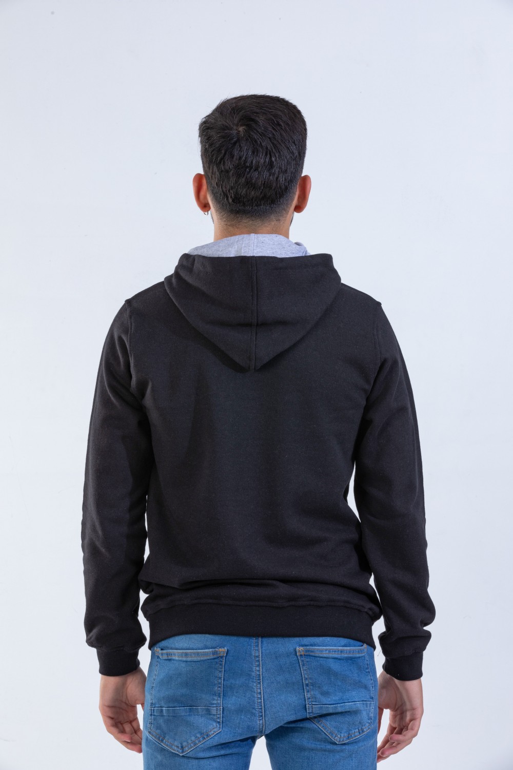 Unisex Siyah Kapşonlu Sweatshirt Unisex Siyah Kapşonlu Sweatshirt