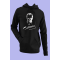 Raf Coll Siyah Oversize Atatürk İmza Dijital Baskılı Kapüşonlu Sweatshirt