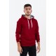 Raf Coll Unisex Basic Bordo Kapşonlu Sweatshirt İki İplik İçi Şardonlu Raf Coll Unisex Basic Bordo Kapşonlu Sweatshirt İki İplik İçi Şardonlu